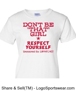That Girl | Reflective Print Ladies T-shirt Design Zoom