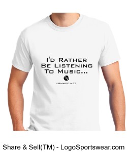 Rather Be Listening | Adult T-shirt Design Zoom