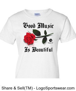 Beautiful Music | Ladies T-shirt Design Zoom